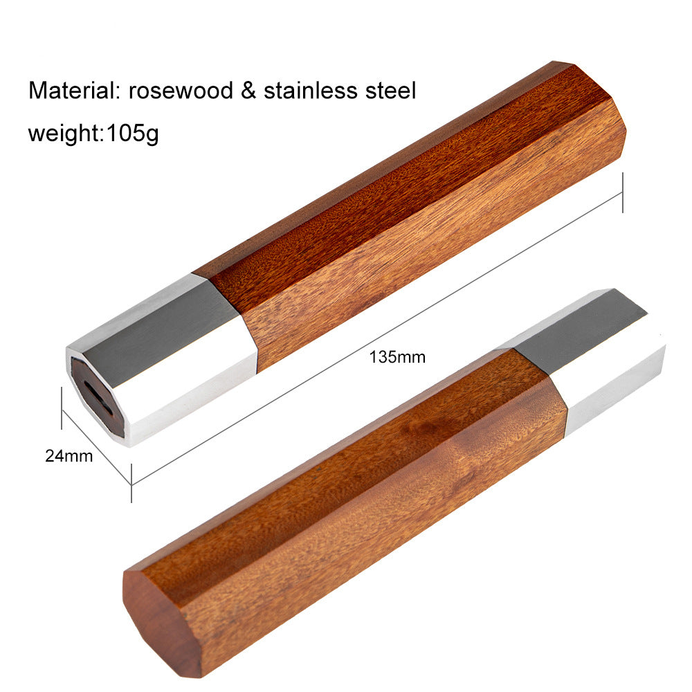 Japanese Style Octagonal Wooden Resin Handle Material DIY Making Chief Knife