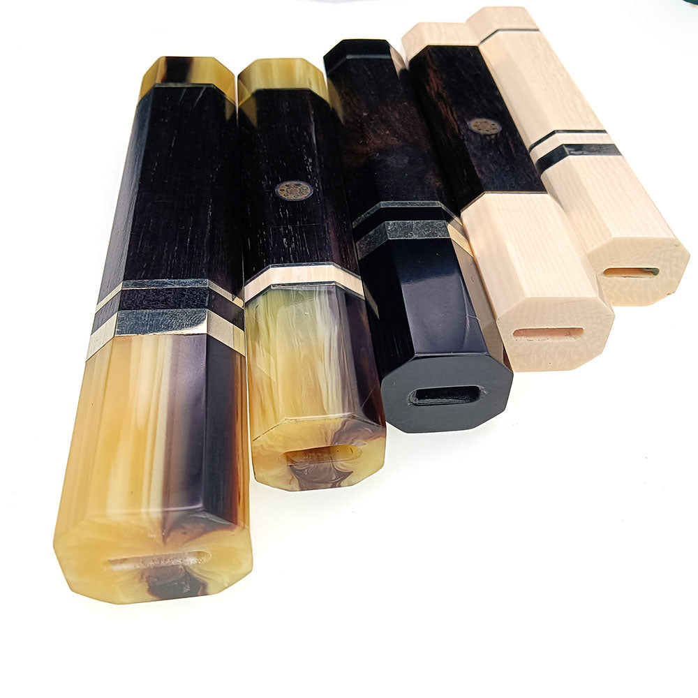 Japanischer Stil, achteckiger Griff aus Büffelhörnern aus Holz, Material zur Herstellung von Chefmesser