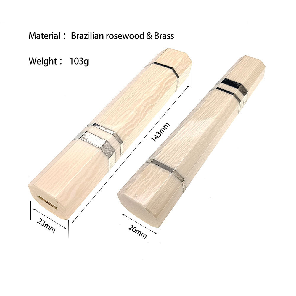 Japanischer Stil, achteckiger Griff aus Büffelhörnern aus Holz, Material zur Herstellung von Chefmesser