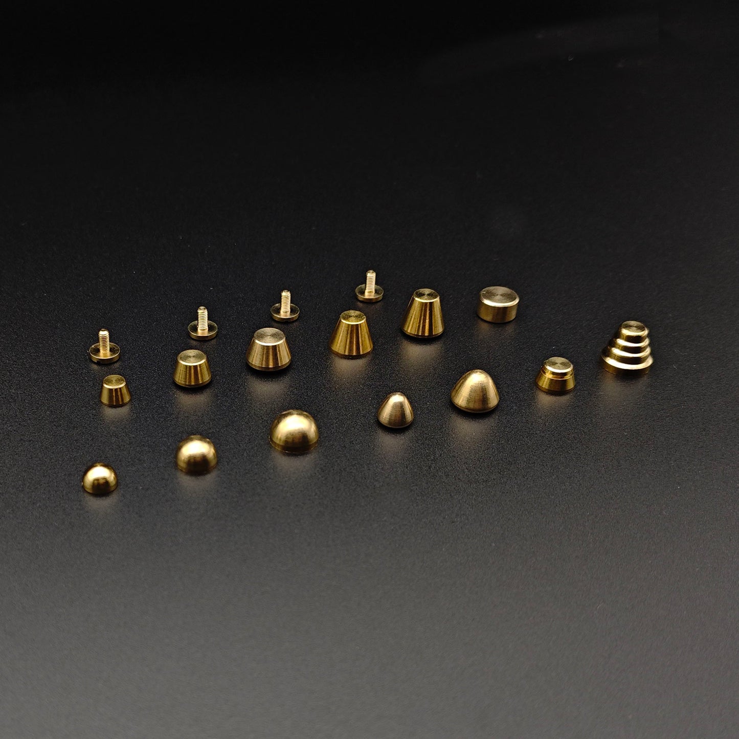 20X Leather Craft Solid Brass Screw Luggage Punk Nail Stud Rivet Accessories Leather Craft DIY Supply