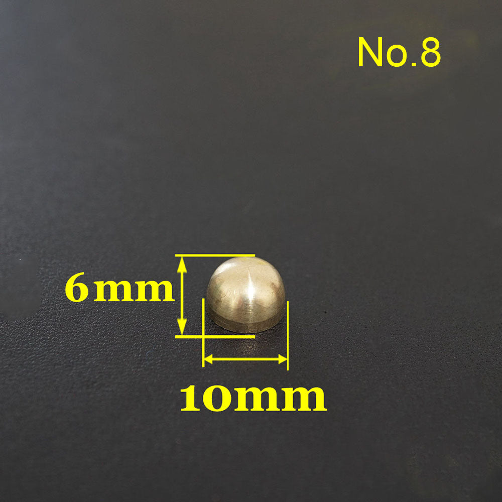 20X Leather Craft Solid Brass Screw Luggage Punk Nail Stud Rivet Accessories Leather Craft DIY Supply