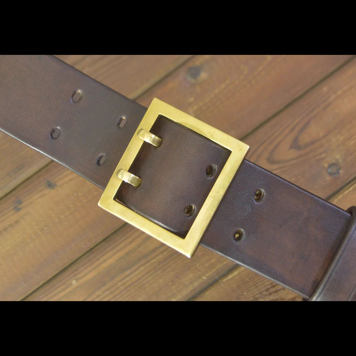 Handmade Custom made Full Grain Cowhide Leather Heavy Duty 50mm Belt Double Pin