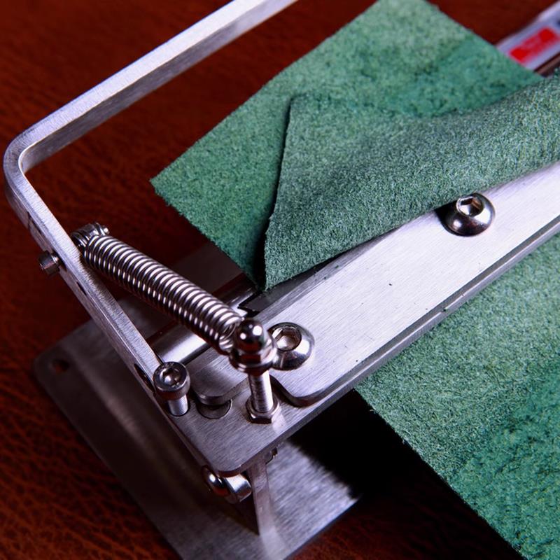 Edelstahl Leder Handwerk Ausdünnung Maschine Manuelle Schneiden Schäler DIY Werkzeuge A