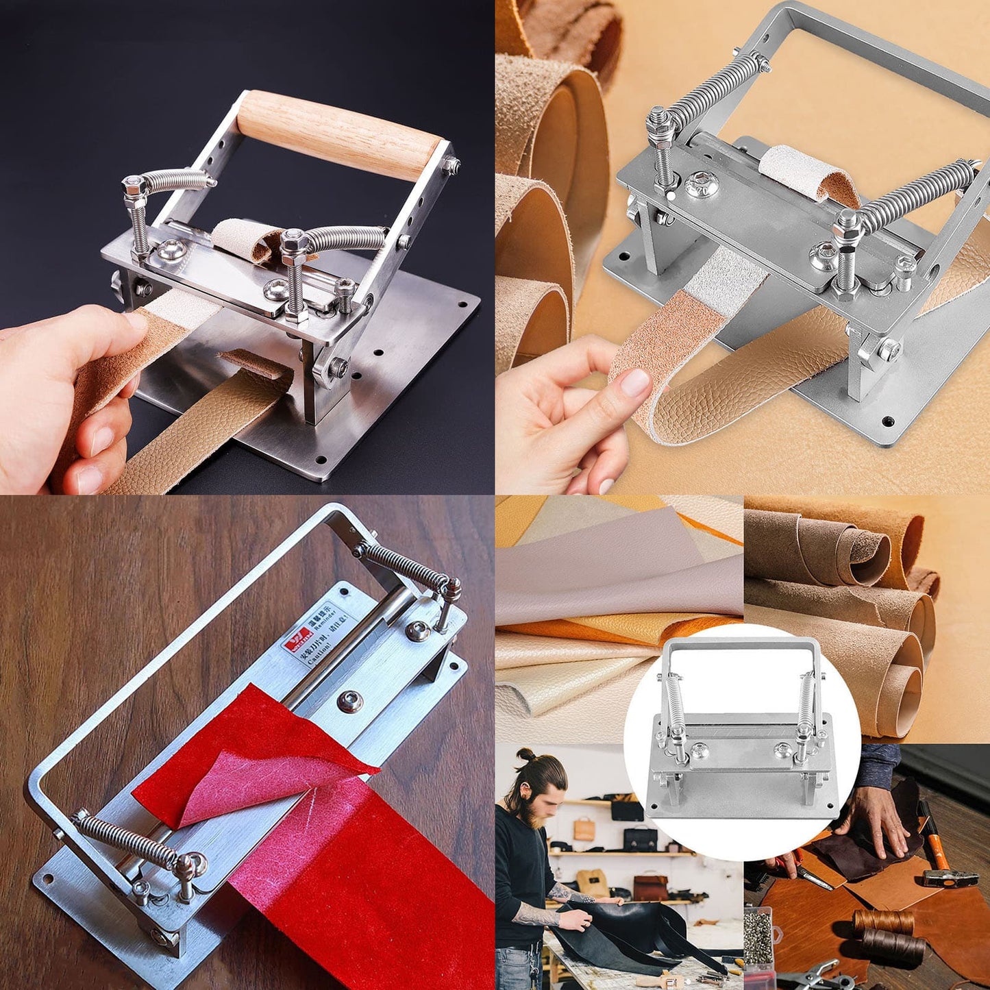 Edelstahl Leder Handwerk Ausdünnung Maschine Manuelle Schneiden Schäler DIY Werkzeuge A