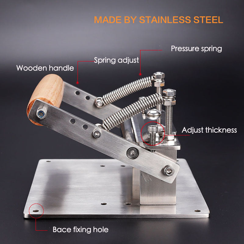 Edelstahl Leder Handwerk Ausdünnung Maschine Manuelle Schneiden Schäler DIY Werkzeuge A