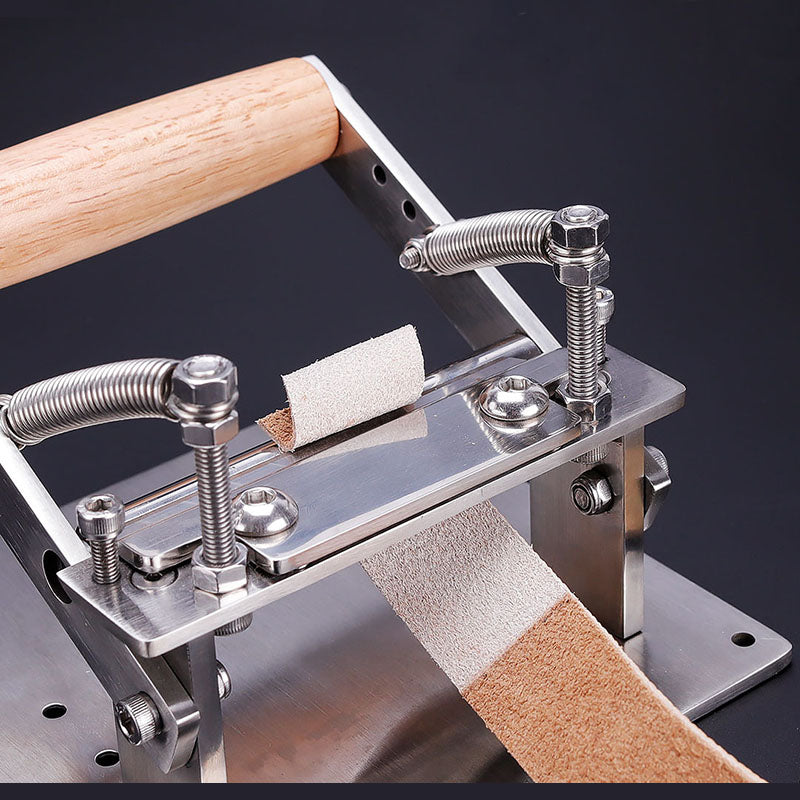 Edelstahl Leder Handwerk Ausdünnung Maschine Manuelle Schneiden Schäler DIY Werkzeuge A