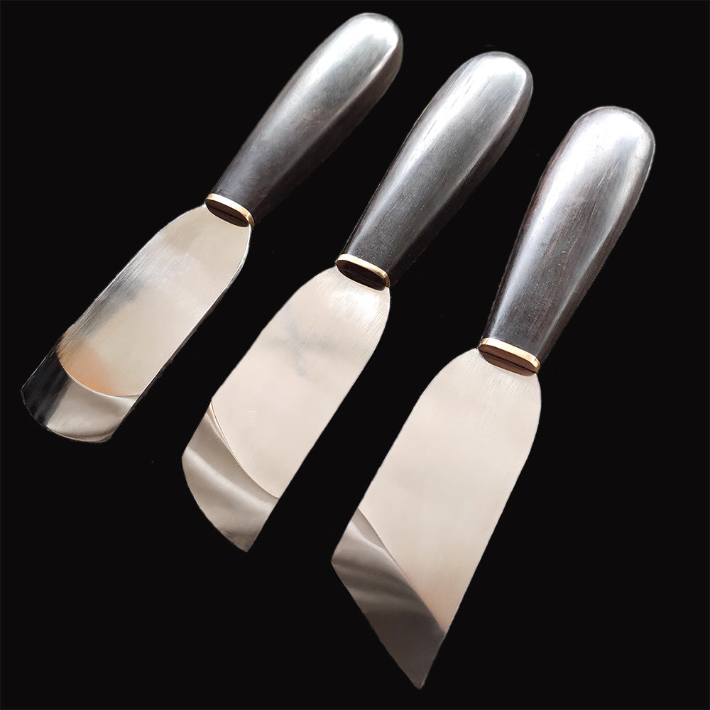 LeatherCraft ASP60 - Cutter mit Ebenholzgriff, Schäl- und Ausdünnungsmesser, Schneidwerkzeug