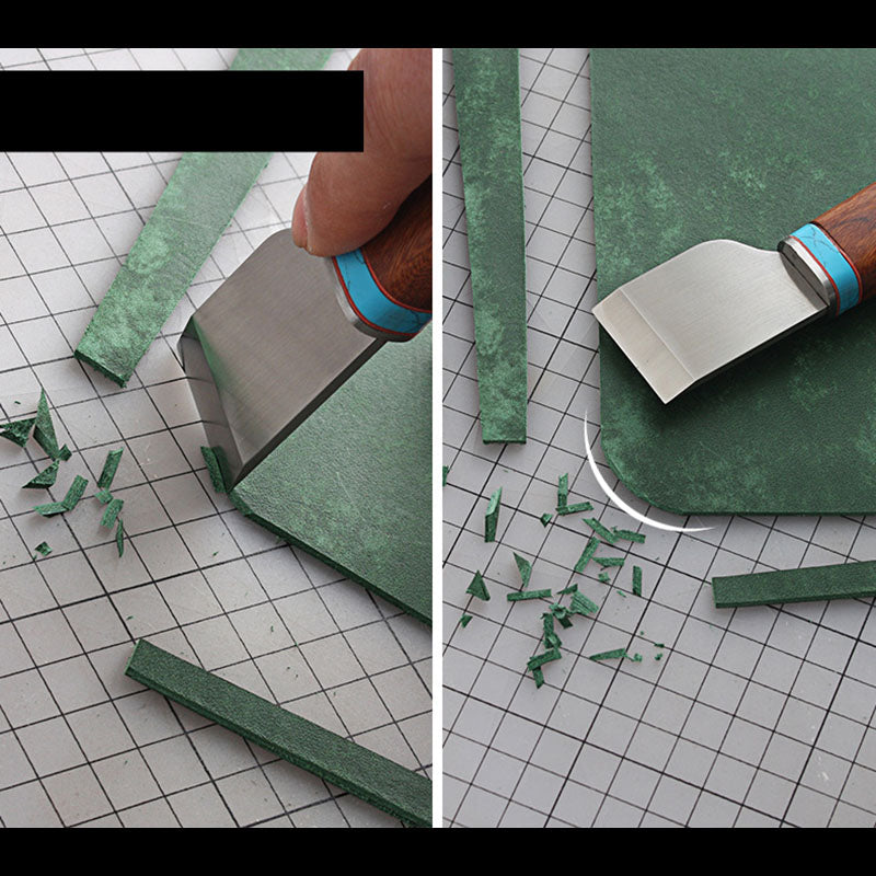 LeatherCraft Ebenholz Holz Palisander Griff Cutter Kiving Klinge Messer Schneidwerkzeug