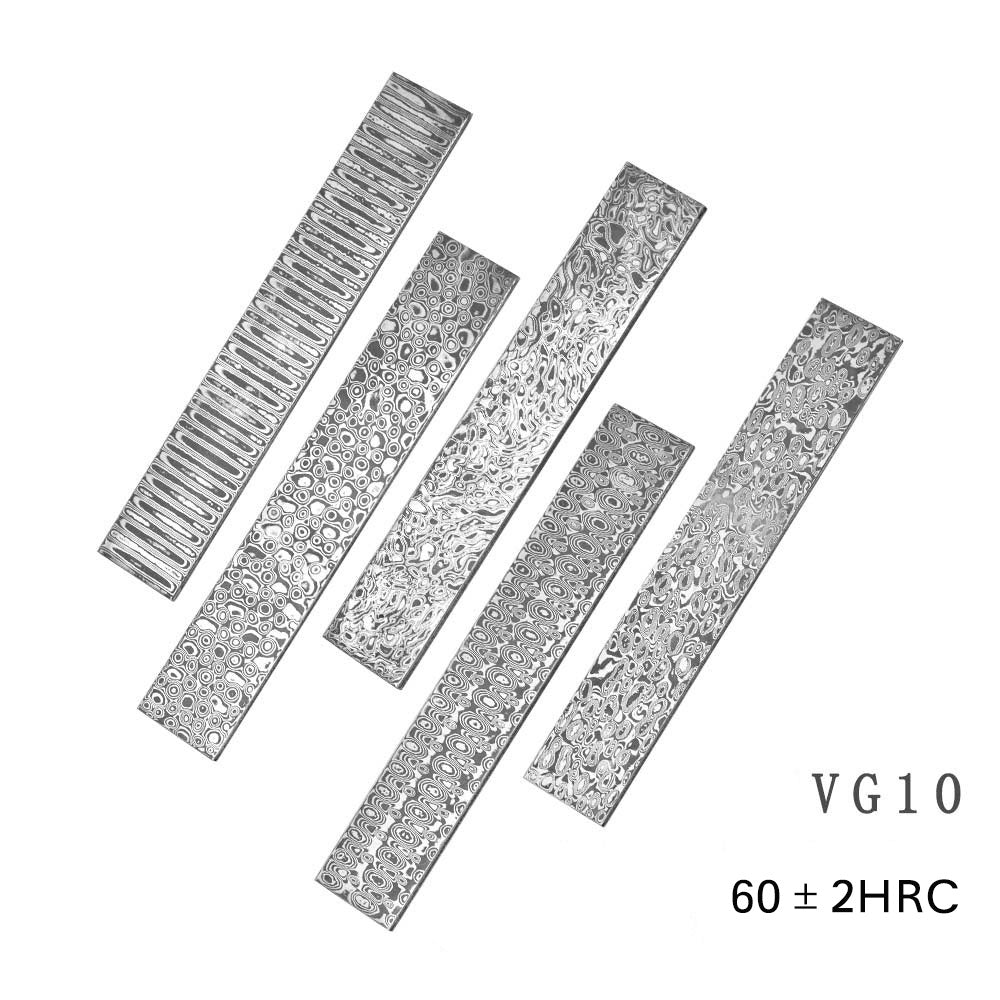 Damascus Steel Billet Bar Blank Knife Blade Diy Material VG10 Sandwich 160x30x3mm
