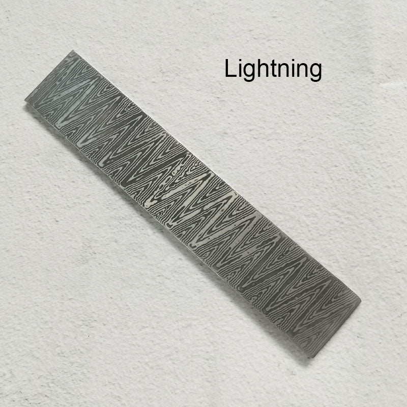 Nuevo diseño de barra de acero de Damasco en blanco para hacer cuchillas de cuchillo, material de bricolaje