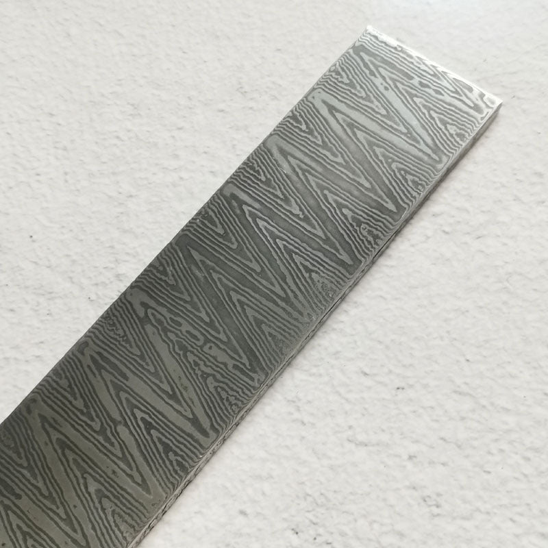 Nuevo diseño de barra de acero de Damasco en blanco para hacer cuchillas de cuchillo, material de bricolaje