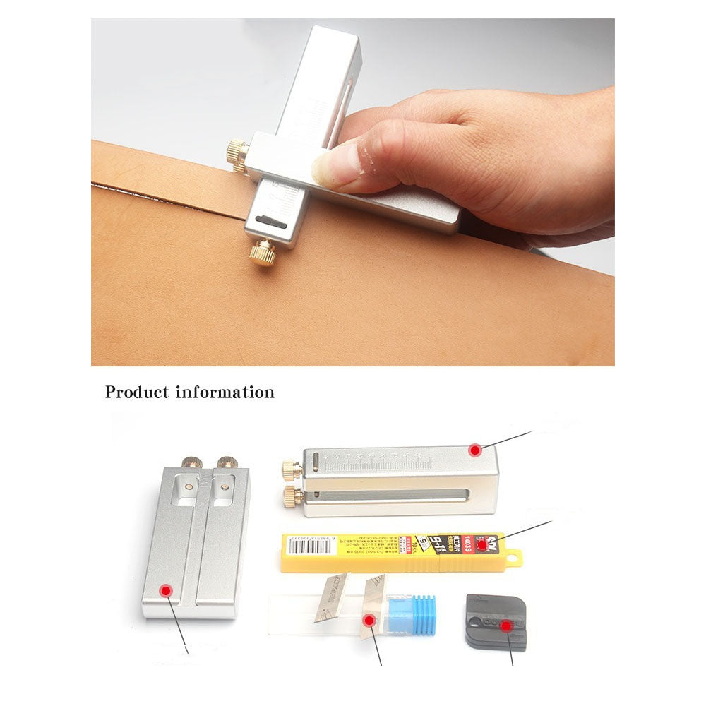 Gürtelstreifenschneider, Aluminiumlegierung, manuelles Schneiden von Riemen, DIY-Lederhandwerkswerkzeuge
