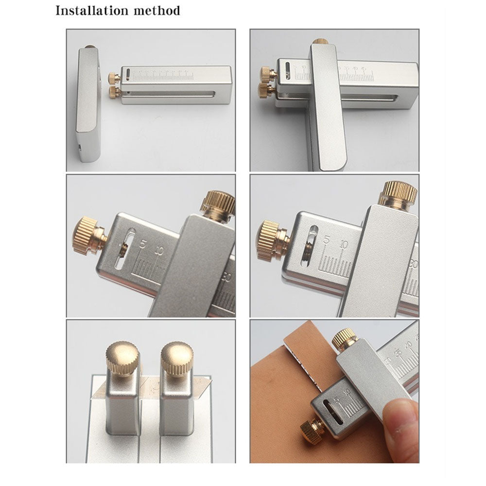 Gürtelstreifenschneider, Aluminiumlegierung, manuelles Schneiden von Riemen, DIY-Lederhandwerkswerkzeuge