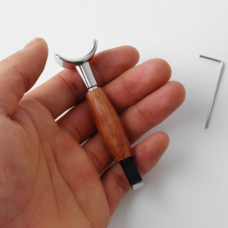 Cuchillo de tallado ajustable, cuchilla giratoria para cortar cuero, herramienta para trabajar la piel
