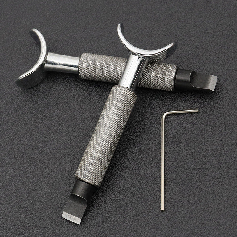 Cuchillo de tallado ajustable, cuchilla giratoria para cortar cuero, herramienta para trabajar la piel