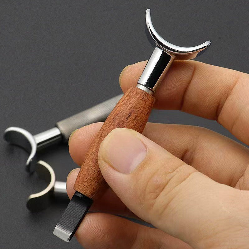 Cuchillo de tallado ajustable, cuchilla giratoria para cortar cuero, herramienta para trabajar la piel