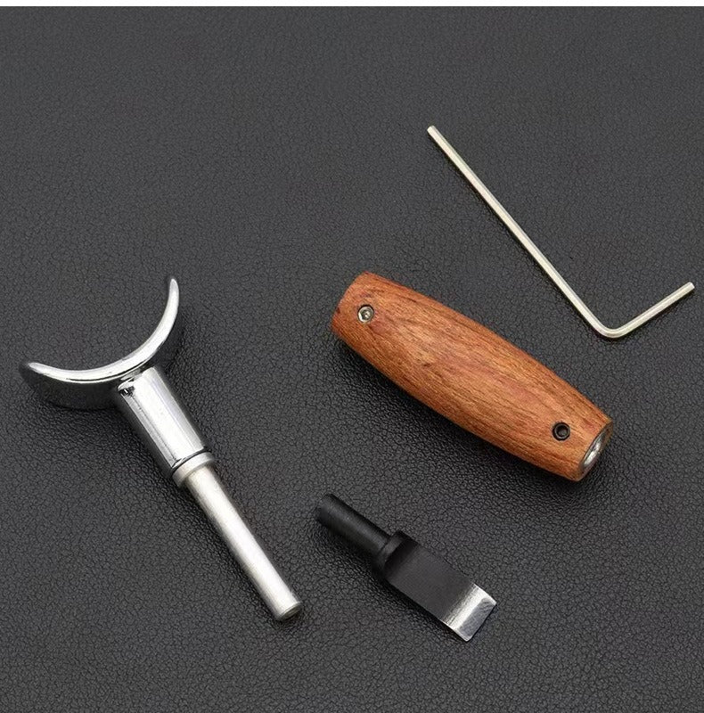 Cuchillo de tallado ajustable, cuchilla giratoria para cortar cuero, herramienta para trabajar la piel