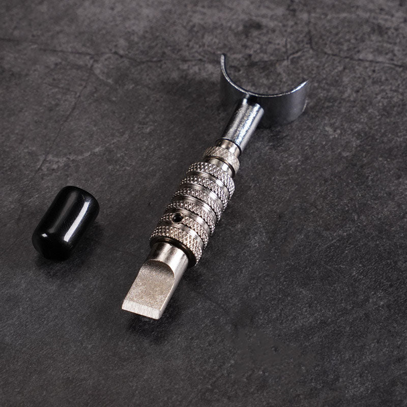 Cuchillo de tallado ajustable, cuchilla giratoria para cortar cuero, herramienta para trabajar la piel