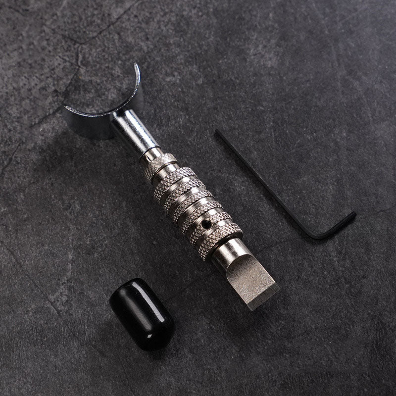 Cuchillo de tallado ajustable, cuchilla giratoria para cortar cuero, herramienta para trabajar la piel