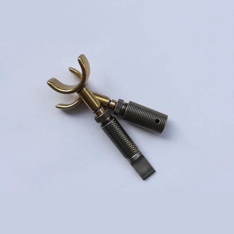 Cuchillo de tallado giratorio ajustable con doble cojinete de metal, cuchilla de corte, herramientas para artesanía en cuero