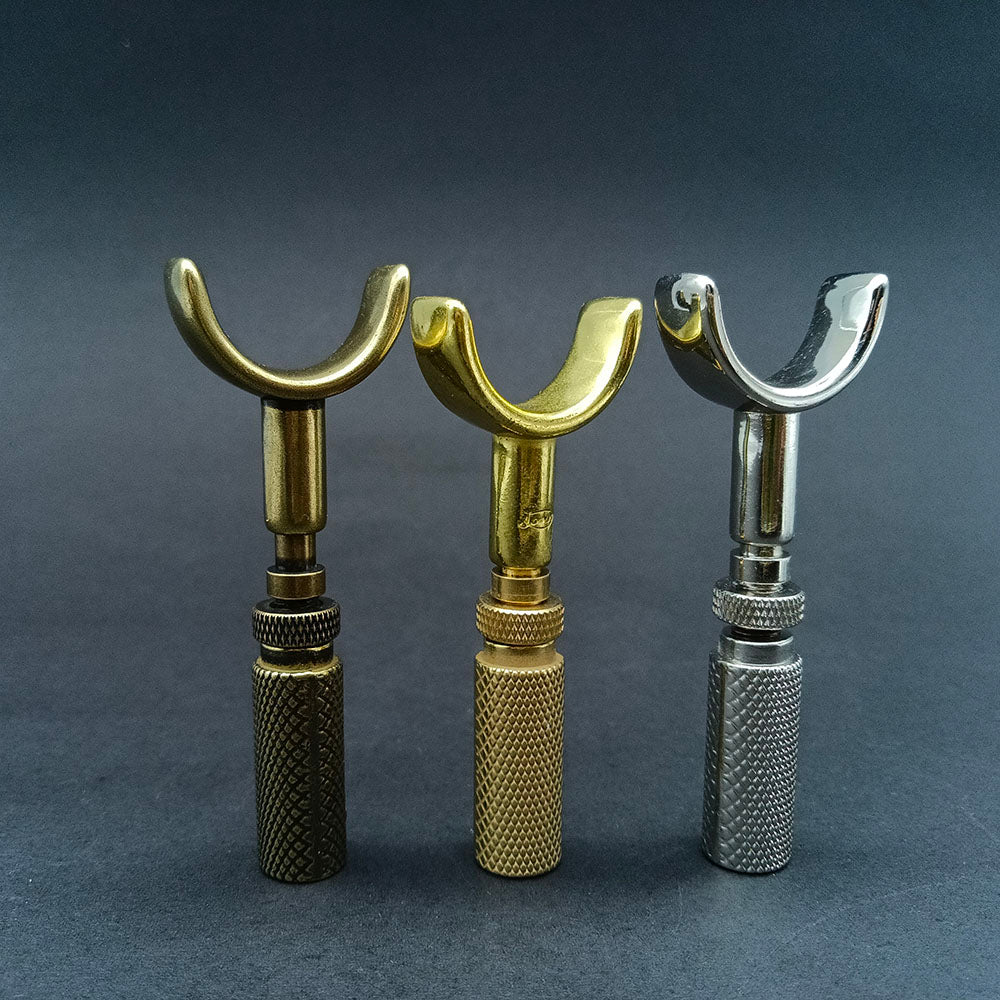 Cuchillo de tallado giratorio ajustable con doble cojinete de metal, cuchilla de corte, herramientas para artesanía en cuero