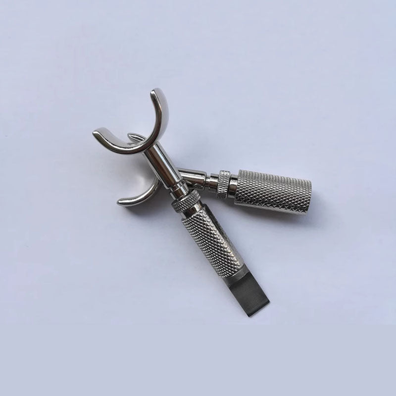 Cuchillo de tallado giratorio ajustable con doble cojinete de metal, cuchilla de corte, herramientas para artesanía en cuero
