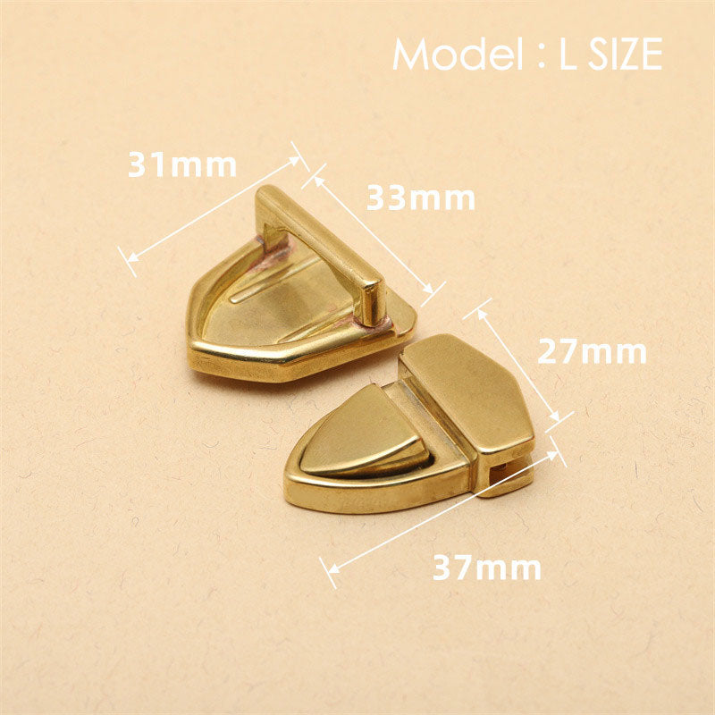 Solid Brass lock catch Cambridge bag copper hasp Buckle Leathercraft Accessories