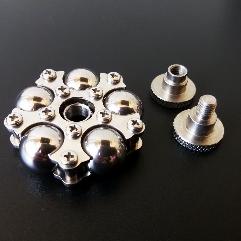 Fähren Rad Dekoration Edelstahl Fidget Hand Spinner Finger EDC Spielzeug DIY