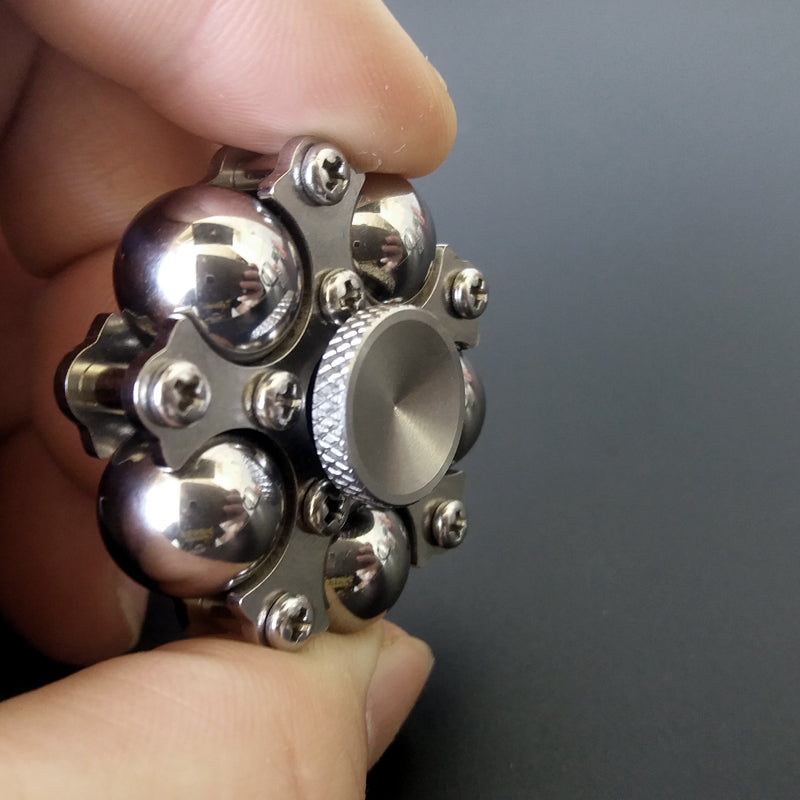 Fähren Rad Dekoration Edelstahl Fidget Hand Spinner Finger EDC Spielzeug DIY