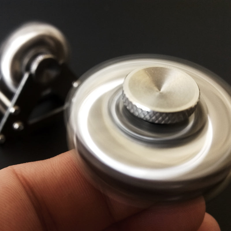 Fähren Rad Dekoration Edelstahl Fidget Hand Spinner Finger EDC Spielzeug DIY