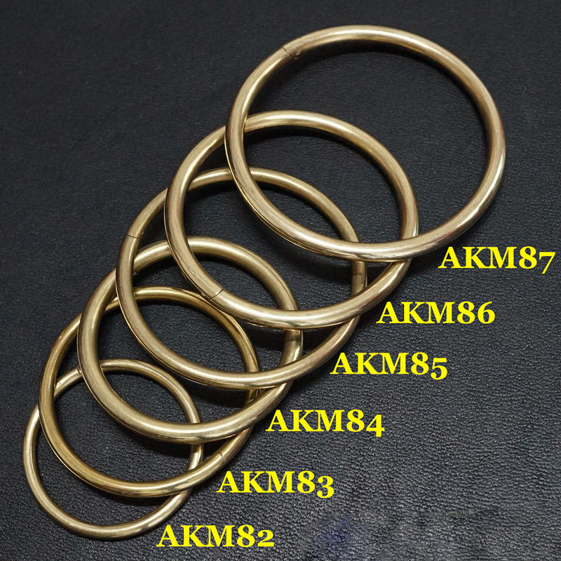 2 X Brass D Shackle Clasp Ring for Keyring Key Pouch Belt Loop Fastener Clip DIY