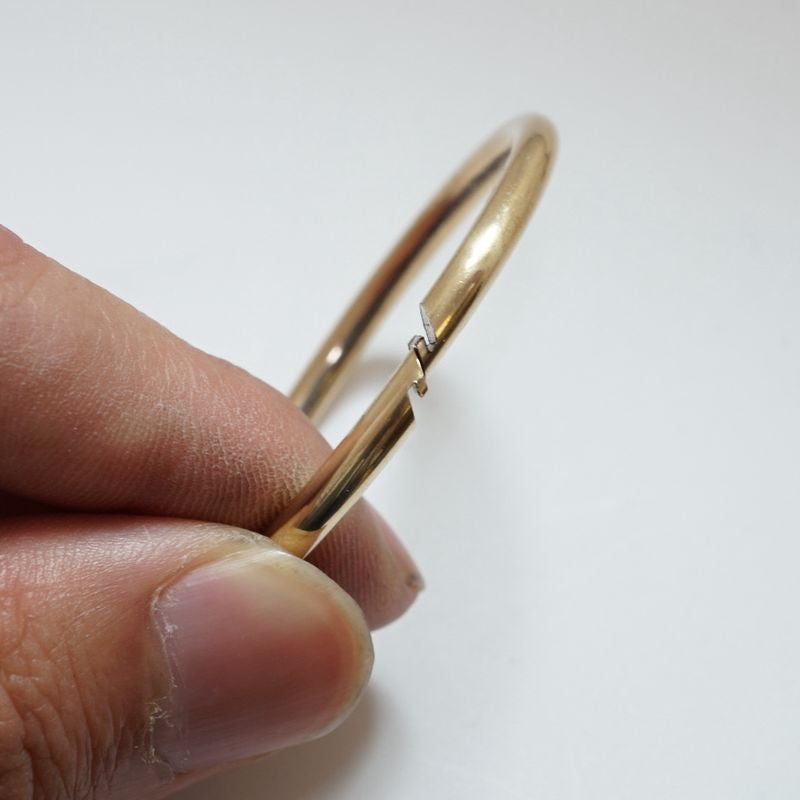 2 X Brass D Shackle Clasp Ring for Keyring Key Pouch Belt Loop Fastener Clip DIY
