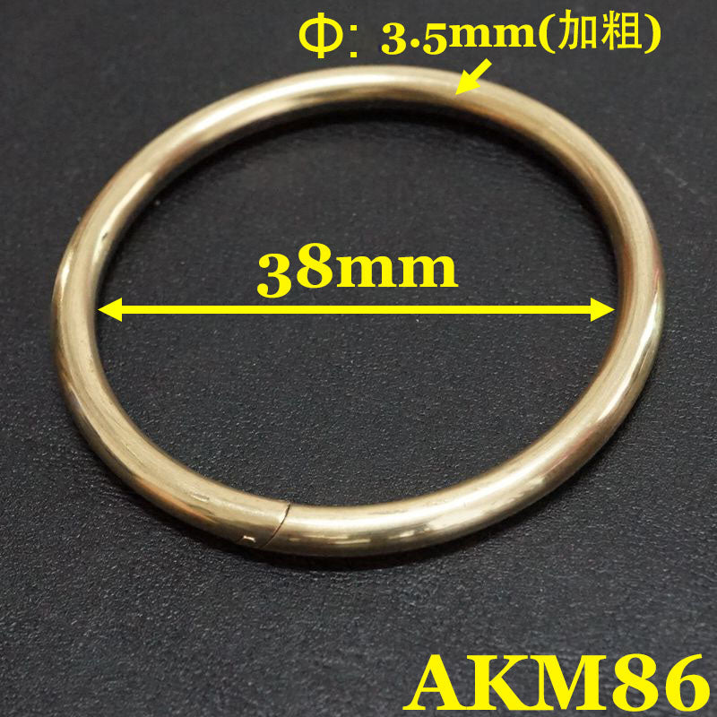 2 X Brass D Shackle Clasp Ring for Keyring Key Pouch Belt Loop Fastener Clip DIY