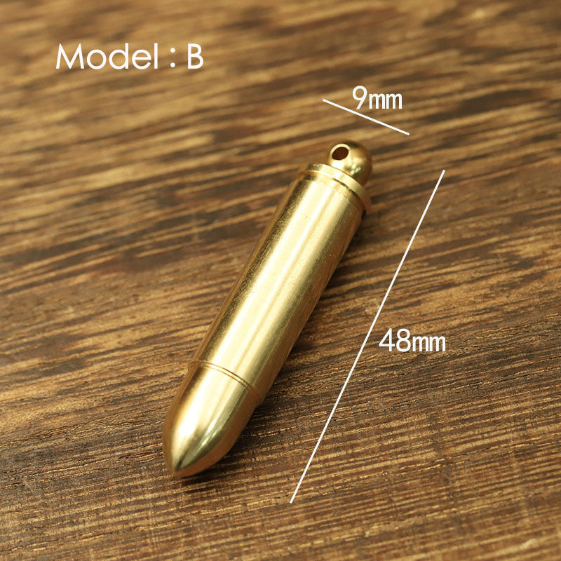 Artistic Copper/Brass Bullet Pendant Key Chain Wallet Bag Accessories DIY