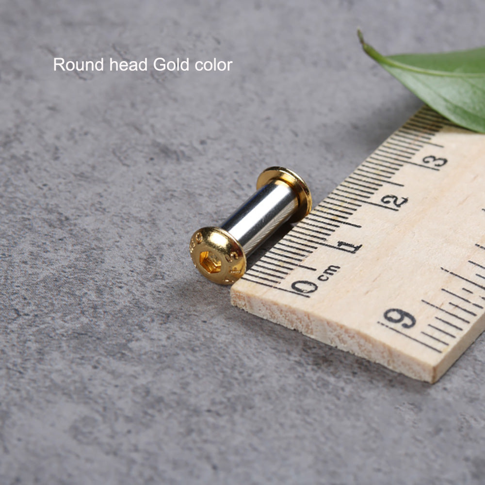 10 Flat/Round Head Screw Bolt Rivets For Knife Handle Hex forming fastering Pin