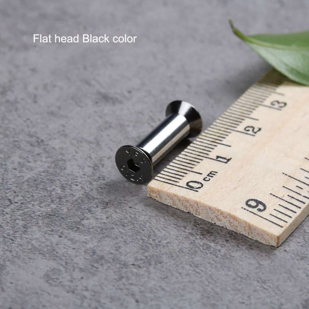 10 Flat/Round Head Screw Bolt Rivets For Knife Handle Hex forming fastering Pin