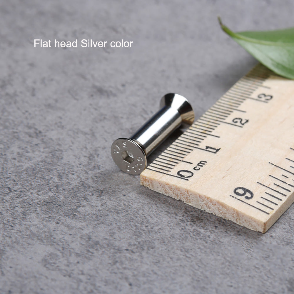 10 Flat/Round Head Screw Bolt Rivets For Knife Handle Hex forming fastering Pin