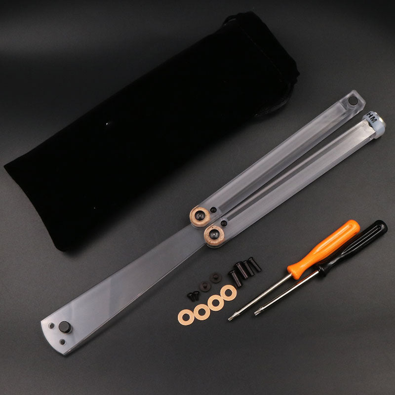 POM plastic Satefy/Durable Practice Balisong Butterfly Training Toy Trainer Knife