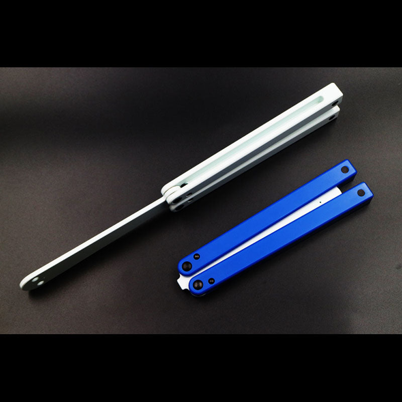 POM plastic Satefy/Durable Practice Balisong Butterfly Training Toy Trainer Knife
