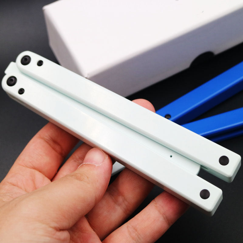 POM plastic Satefy/Durable Practice Balisong Butterfly Training Toy Trainer Knife