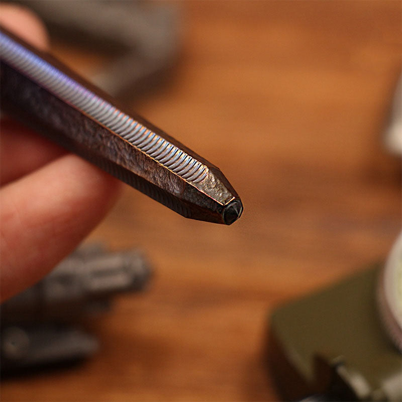 Solide Titan Legierung Selbstverteidigung Taktische Überleben Werkzeug Stift Unterzeichnung EDC Geschenk