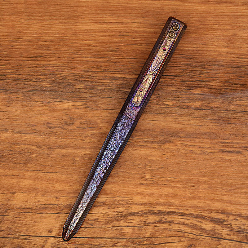 Solide Titan Legierung Selbstverteidigung Taktische Überleben Werkzeug Stift Unterzeichnung EDC Geschenk