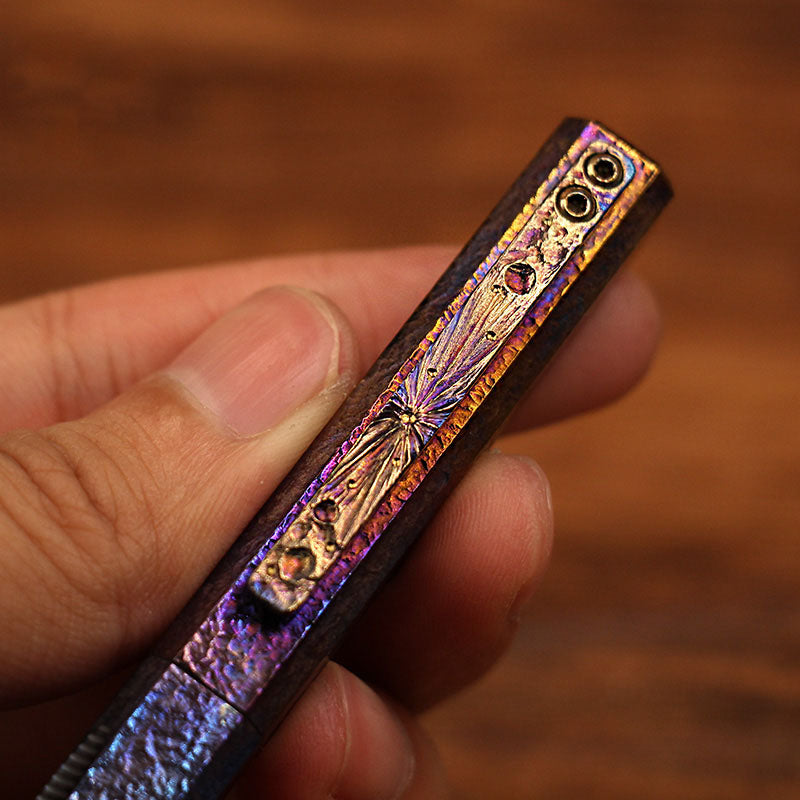 Solide Titan Legierung Selbstverteidigung Taktische Überleben Werkzeug Stift Unterzeichnung EDC Geschenk