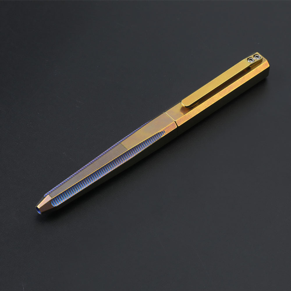Solide Titan Legierung Selbstverteidigung Taktische Überleben Werkzeug Stift Unterzeichnung EDC Geschenk