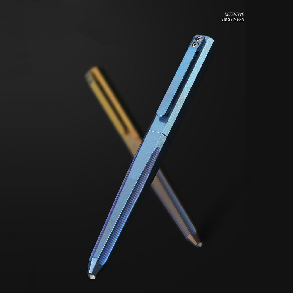 Solide Titan Legierung Selbstverteidigung Taktische Überleben Werkzeug Stift Unterzeichnung EDC Geschenk