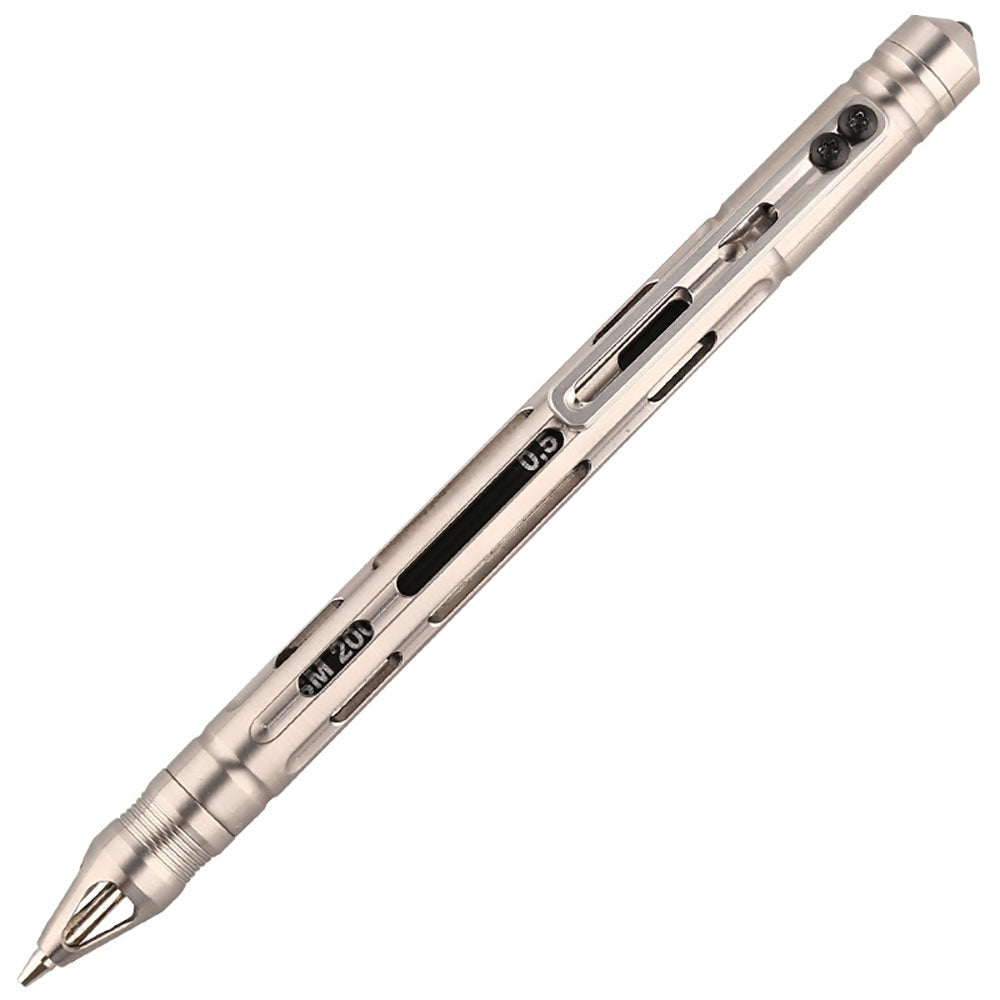 Lápiz de aleación de titanio macizo para autodefensa, herramienta táctica de supervivencia, firma, regalo EDC