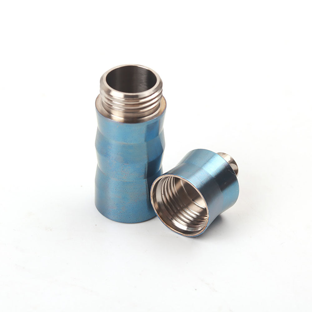 Titanium Mini Waterproof Medicine Box Pill Case Bullet Shape Necklace Pendant