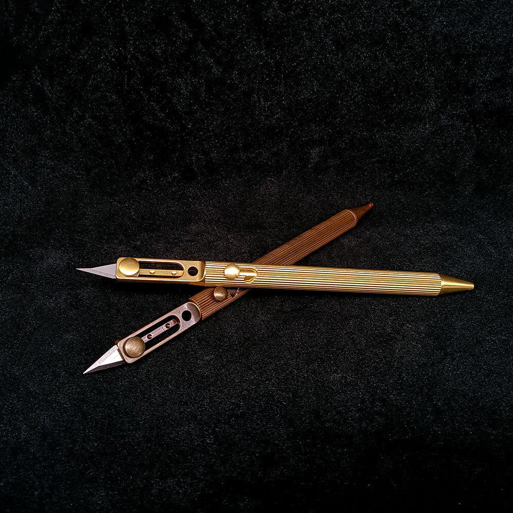 Massiver Messing Bolt Action Kugelschreiber Qualität Kupfer Kunst Handwerk Tasche EDC Geschenk2