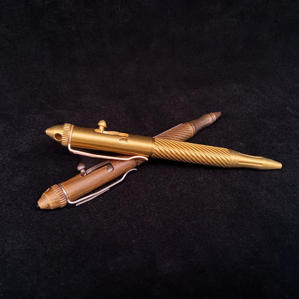 Massiver Messing Bolt Action Kugelschreiber Qualität Kupfer Kunst Handwerk Tasche EDC Geschenk2