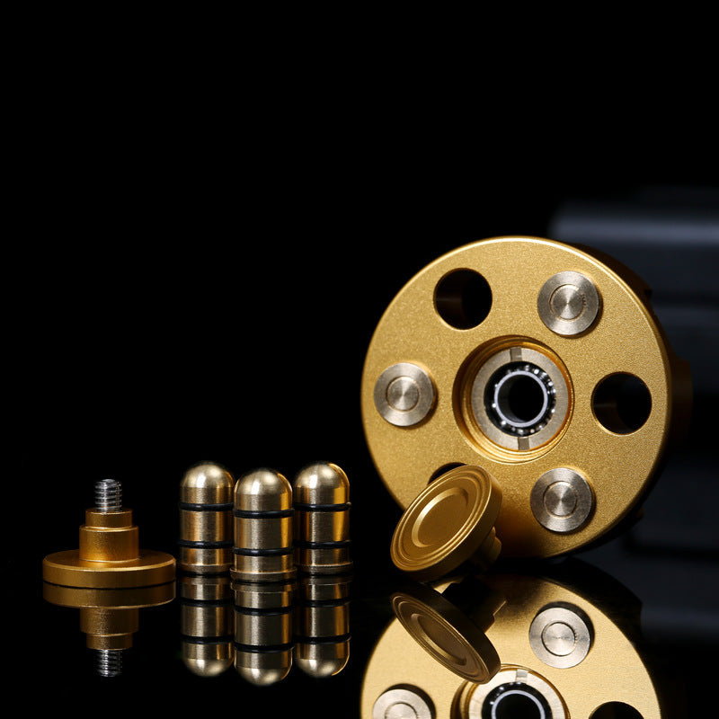 Messing Revolver Kugeln Fidget Spinner EDC Hand Finger Fokus Spielzeug EDC Geschenk